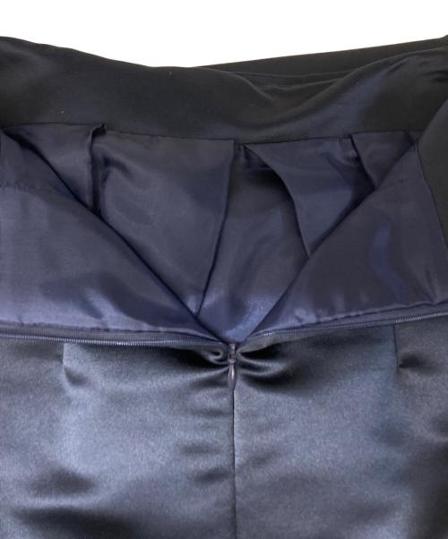 SEA（シー）SEA (シー) HEAVY SATIN ORIGAMI SKIRT ネイビーの古着・服飾アイテム