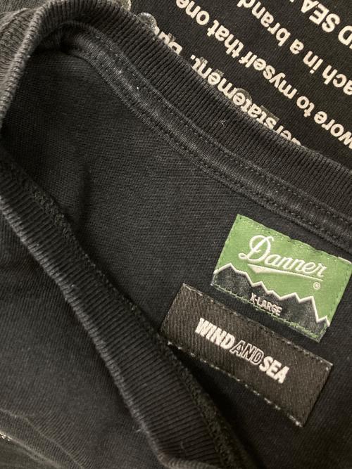 Danner（ダナー）Danner (ダナー) WIND AND SEA (ウィンダンシー) ポケットTシャツ ブラック サイズ:XLの古着・服飾アイテム