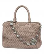 MIU MIUミュウミュウ）の古着「マテラッセ ナッパクリスタル」｜ピンク