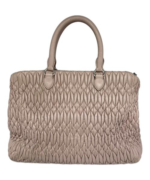 MIU MIU（ミュウミュウ）MIU MIU (ミュウミュウ) マテラッセ ナッパクリスタル ピンク サイズ:-の古着・服飾アイテム