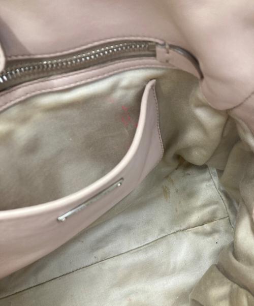 MIU MIU（ミュウミュウ）MIU MIU (ミュウミュウ) マテラッセ ナッパクリスタル ピンク サイズ:-の古着・服飾アイテム