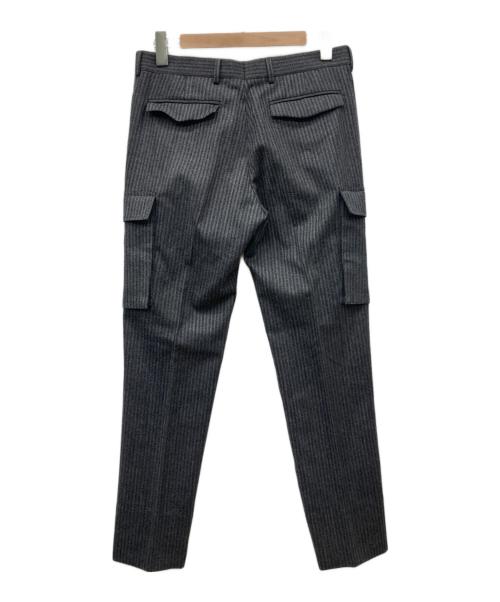 DIOR HOMME（ディオール オム）DIOR HOMME (ディオール オム) ストライプカーゴトラウザー グレー サイズ:44の古着・服飾アイテム