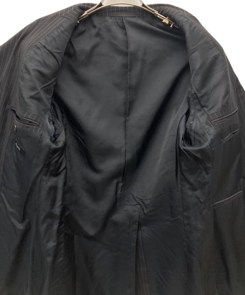 GUCCI（グッチ）GUCCI (グッチ) ピークドラペルストライプスーツ ネイビー サイズ:48の古着・服飾アイテム