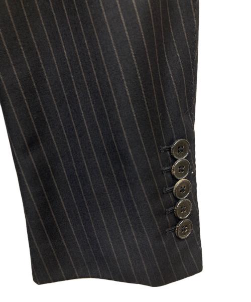 GUCCI（グッチ）GUCCI (グッチ) ピークドラペルストライプスーツ ネイビー サイズ:48の古着・服飾アイテム