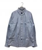 LOUIS VUITTONルイ ヴィトン）の古着「ストライプBDシャツ」｜ブルー×ホワイト