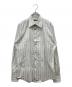 GUCCI（グッチ）の古着「ストライプL/Sシャツ」｜グレー×ホワイト