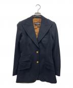 DOLCE & GABBANAドルチェ＆ガッバーナ）の古着「ピークドラペル金釦ジャケット」｜ブラック