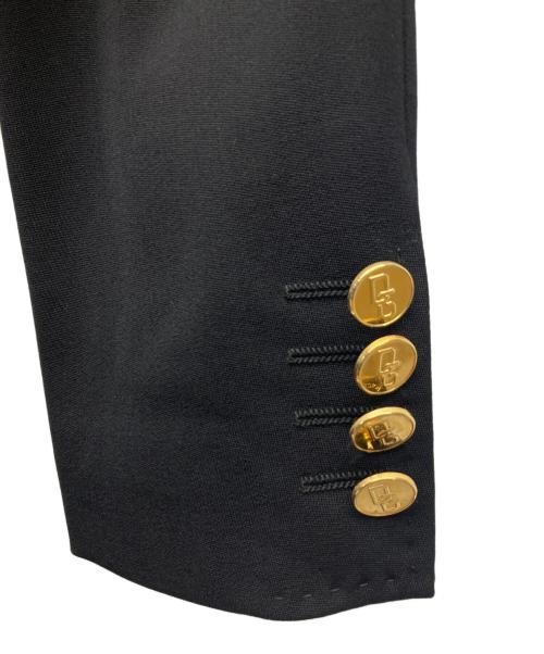 DOLCE & GABBANA（ドルチェ＆ガッバーナ）DOLCE & GABBANA (ドルチェ＆ガッバーナ) ピークドラペル金釦ジャケット ブラック サイズ:38の古着・服飾アイテム