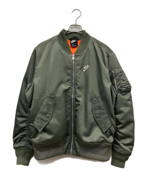 NIKE（ナイキ）NIKE (ナイキ) PUNK PACK BOMBER JACKET オリーブ サイズ:Mの古着・服飾アイテム