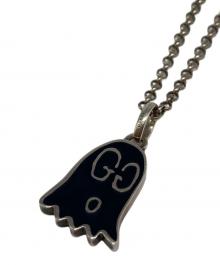 GUCCI（グッチ）の古着「ゴーストモチーフネックレス」｜シルバー×ブラック