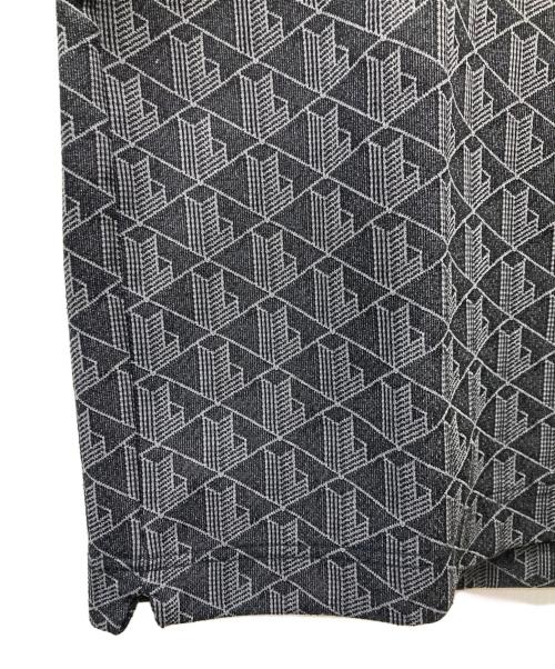 LACOSTE（ラコステ）LACOSTE (ラコステ) モノグラムジャカードポロシャツ グレー サイズ:US Lの古着・服飾アイテム