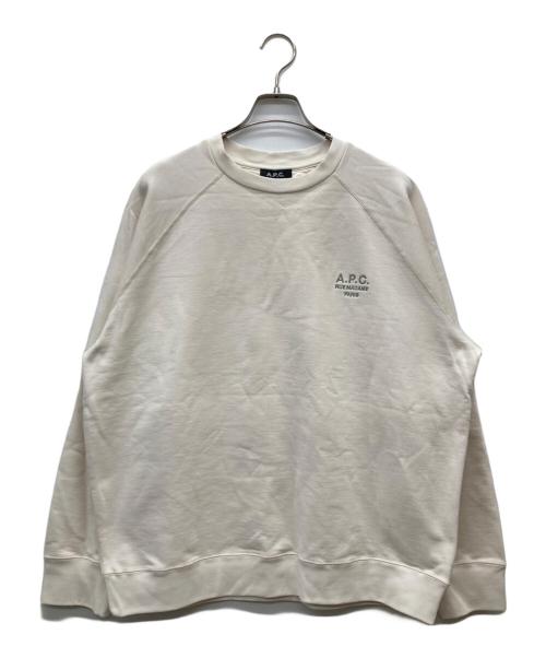 A.P.C.（アーペーセー）A.P.C. (アーペーセー) Milton スウェットシャツ アイボリー サイズ:Lの古着・服飾アイテム