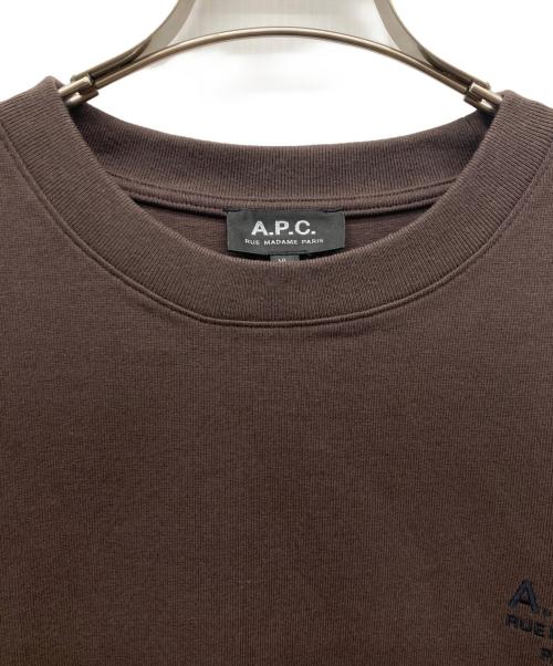 A.P.C.（アーペーセー）A.P.C. (アーペーセー) Standard Rue Madame スウェットシャツ ブラウン サイズ:XLの古着・服飾アイテム