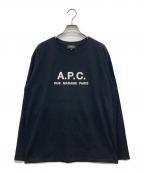 A.P.C.アーペーセー）の古着「T-SHIRT RUE MADAME H MANCHES LONGUES」｜ブラック