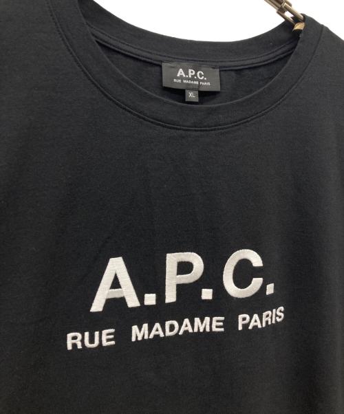 A.P.C.（アーペーセー）A.P.C. (アーペーセー) T-SHIRT RUE MADAME H MANCHES LONGUES ブラック サイズ:XLの古着・服飾アイテム