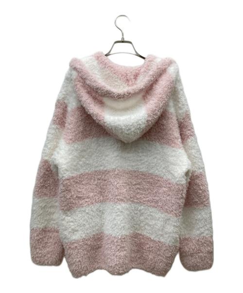 gelato pique（ジェラートピケ）gelato pique (ジェラートピケ) PEANUTS (ピーナッツ) オリジナルアート ジャガードパーカ ホワイト×ピンク サイズ:SMの古着・服飾アイテム