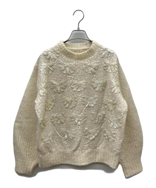 ne quittez pas（ヌキテパ）ne quittez pas (ヌキテパ) Sequence Embroidery Pullover アイボリー サイズ:-の古着・服飾アイテム