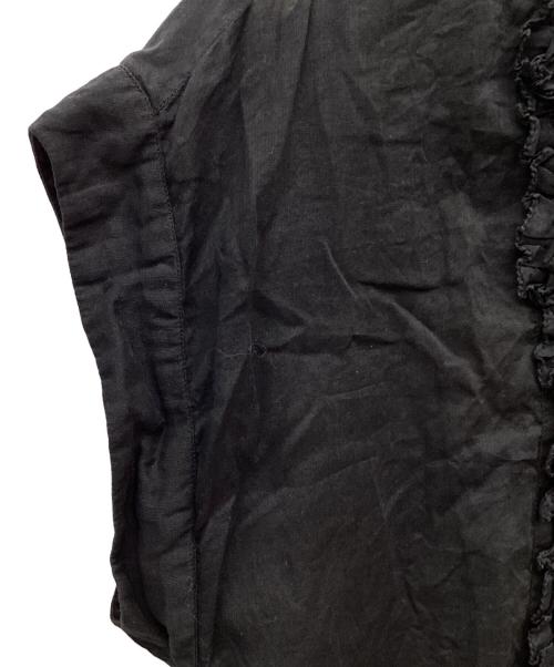 ne quittez pas（ヌキテパ）ne quittez pas (ヌキテパ) Cotton Voile Frill Blouse ブラック サイズ:FREEの古着・服飾アイテム