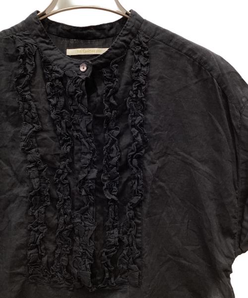 ne quittez pas（ヌキテパ）ne quittez pas (ヌキテパ) Cotton Voile Frill Blouse ブラック サイズ:FREEの古着・服飾アイテム