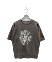 Hysteric Glamour（ヒステリックグラマー）の古着「SKUNK RECORDS 五分袖スウェット」｜グレー