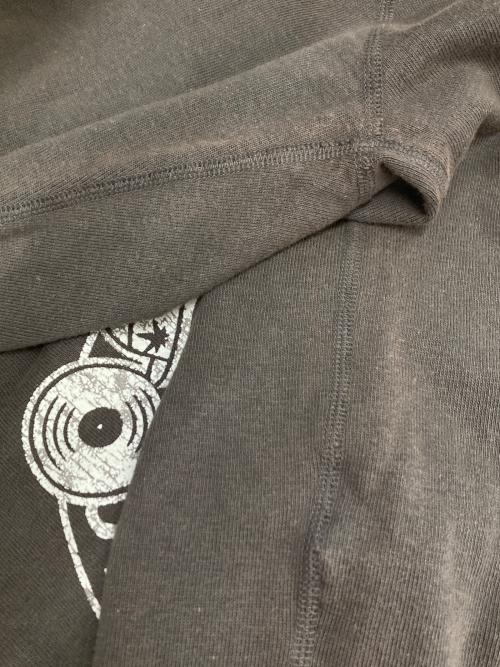 Hysteric Glamour（ヒステリックグラマー）Hysteric Glamour (ヒステリックグラマー) SKUNK RECORDS 五分袖スウェット グレー サイズ:Sの古着・服飾アイテム