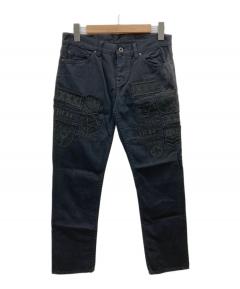 中古・古着通販】SWAGGER (スワッガー) 製品染めデニムパンツ グレー