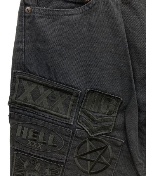 hysterics（ヒステリックス）hysterics (ヒステリックス) XXX ワッペンデザインブラックデニム ブラック サイズ:Mの古着・服飾アイテム