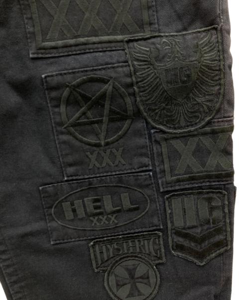 hysterics（ヒステリックス）hysterics (ヒステリックス) XXX ワッペンデザインブラックデニム ブラック サイズ:Mの古着・服飾アイテム