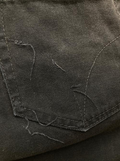 hysterics（ヒステリックス）hysterics (ヒステリックス) XXX ワッペンデザインブラックデニム ブラック サイズ:Mの古着・服飾アイテム