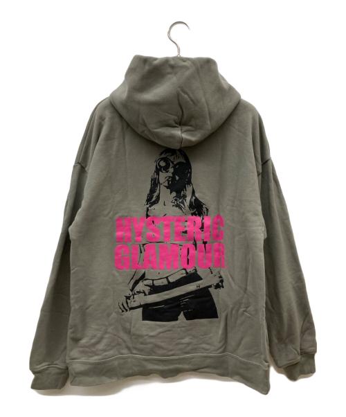 Hysteric Glamour（ヒステリックグラマー）Hysteric Glamour (ヒステリックグラマー) LIGHT MY FIRE オーバーサイズパーカー オリーブ サイズ:FREEの古着・服飾アイテム