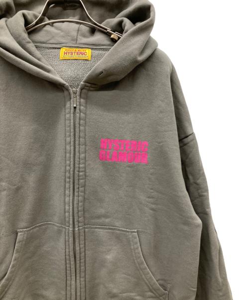 Hysteric Glamour（ヒステリックグラマー）Hysteric Glamour (ヒステリックグラマー) LIGHT MY FIRE オーバーサイズパーカー オリーブ サイズ:FREEの古着・服飾アイテム