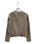 allureville (アルアバイル) ノーカラーラムレザーシングルライダース ベージュ サイズ:M：5000円
