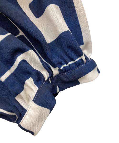 CORCOVADO（コルコバード）CORCOVADO (コルコバード) 総柄 ジャージー ロング ワンピース ネイビー サイズ:40の古着・服飾アイテム