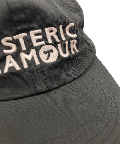 Hysteric Glamour（ヒステリックグラマー）Hysteric Glamour (ヒステリックグラマー) HYS SYMBOL LOGO 刺繍キャップ ブラック サイズ:FREEの古着・服飾アイテム