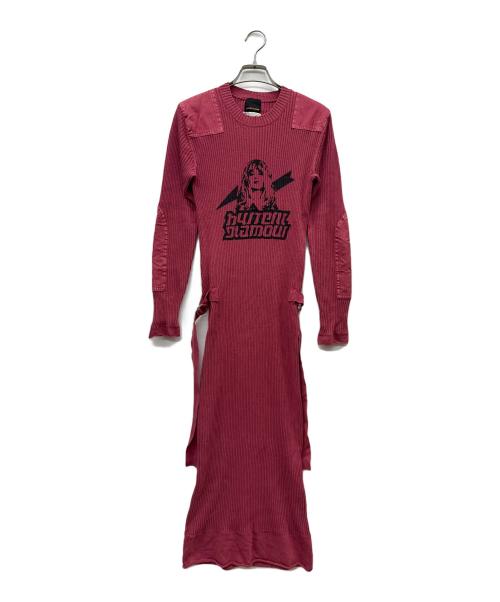 Hysteric Glamour（ヒステリックグラマー）Hysteric Glamour (ヒステリックグラマー) ELECTRIC WOMANミリタリーワンピース ピンク サイズ:FREEの古着・服飾アイテム