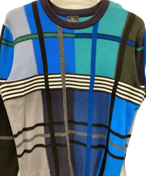 PAUL SMITH（ポールスミス）Paul Smith (ポールスミス) カラーブロックニット マルチカラー サイズ:Mの古着・服飾アイテム
