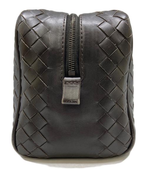 BOTTEGA VENETA（ボッテガベネタ）BOTTEGA VENETA (ボッテガベネタ) イントレチャート セカンドバッグ ブラウンの古着・服飾アイテム