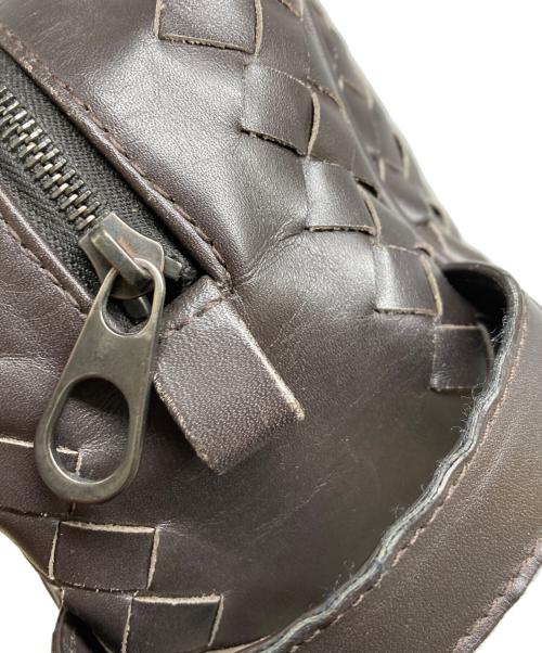 BOTTEGA VENETA（ボッテガベネタ）BOTTEGA VENETA (ボッテガベネタ) イントレチャート セカンドバッグ ブラウンの古着・服飾アイテム