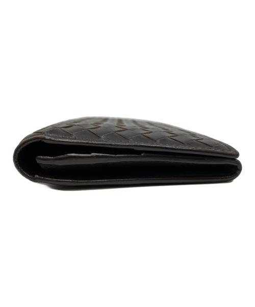 BOTTEGA VENETA（ボッテガベネタ）BOTTEGA VENETA (ボッテガベネタ) イントレチャート ロングウォレット ブラウンの古着・服飾アイテム