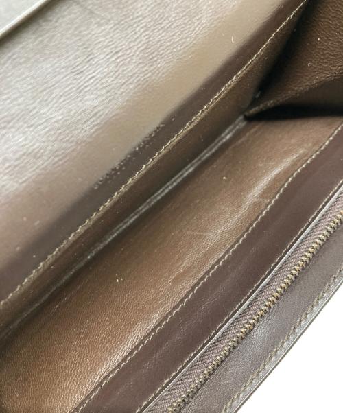 BOTTEGA VENETA（ボッテガベネタ）BOTTEGA VENETA (ボッテガベネタ) イントレチャート ロングウォレット ブラウンの古着・服飾アイテム