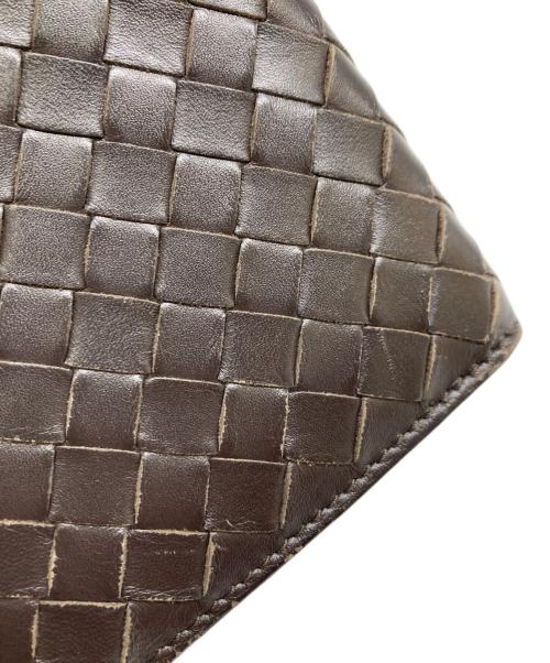 BOTTEGA VENETA（ボッテガベネタ）BOTTEGA VENETA (ボッテガベネタ) イントレチャート ロングウォレット ブラウンの古着・服飾アイテム