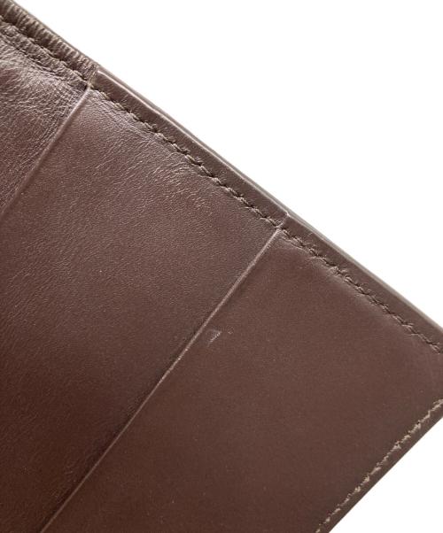 BOTTEGA VENETA（ボッテガベネタ）BOTTEGA VENETA (ボッテガベネタ) イントレチャート ロングウォレット ブラウンの古着・服飾アイテム