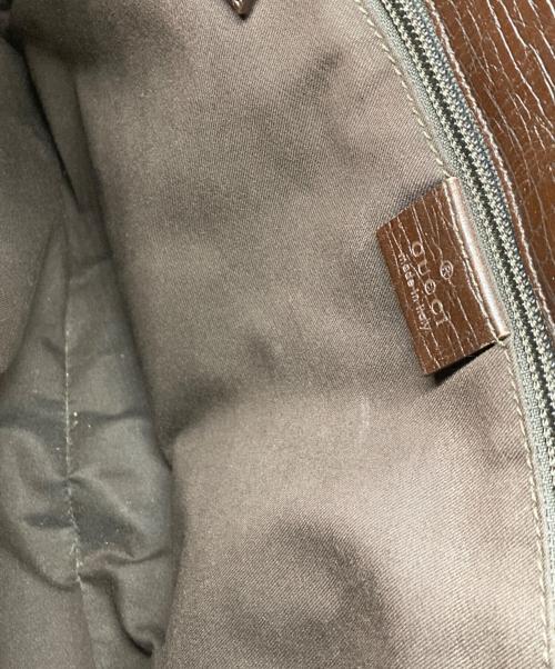 GUCCI（グッチ）GUCCI (グッチ) GGスプリーム ビジネストートバッグ ベージュ×ブラウンの古着・服飾アイテム