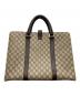 GUCCI (グッチ) GGスプリーム ビジネストートバッグ ベージュ×ブラウン：18000円
