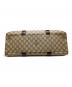 中古・古着 GUCCI (グッチ) GGスプリーム ビジネストートバッグ ベージュ×ブラウン：18000円