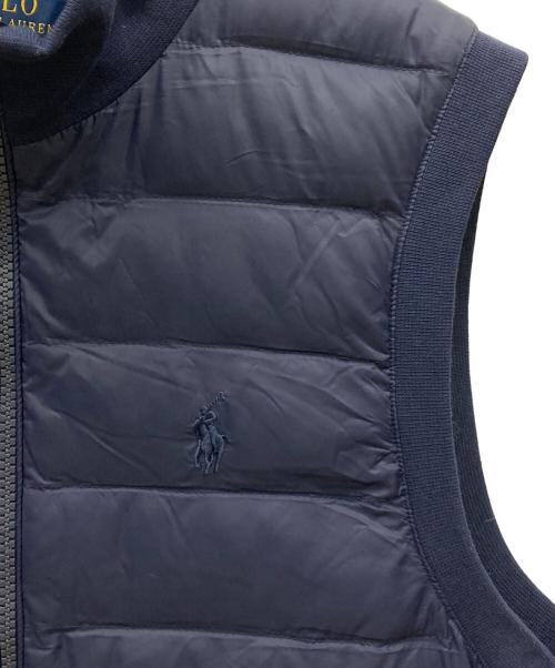 POLO RALPH LAUREN（ポロ・ラルフローレン）POLO RALPH LAUREN (ポロ・ラルフローレン) 中綿ベスト ネイビー サイズ:XSの古着・服飾アイテム