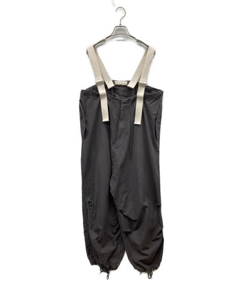 R JUBILEE（アールジュビリー）R JUBILEE (アールジュビリー) ミリタリーオーバーオール ワイドパンツ グレー サイズ:SIZE Fの古着・服飾アイテム