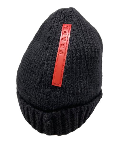 PRADA SPORTS（プラダスポーツ）PRADA SPORTS (プラダスポーツ) ウールロゴビーニー ブラックの古着・服飾アイテム