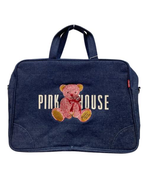 PINK HOUSE（ピンクハウス）PINK HOUSE (ピンクハウス) 2WAYデニボストンバッグ インディゴの古着・服飾アイテム