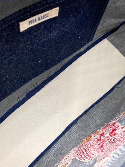 PINK HOUSE（ピンクハウス）PINK HOUSE (ピンクハウス) 2WAYデニボストンバッグ インディゴの古着・服飾アイテム